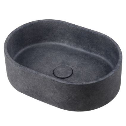 Free-standing washbasin - 290291-D2 IDEA.ROCK-D2 - IDEAVIT B.V - concrete / oval / without hole