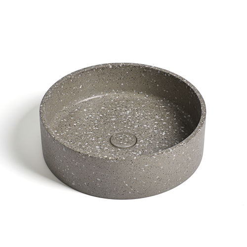 Free-standing washbasin - 290296-E10 IDEA.ORA-E10 - IDEAVIT B.V - terrazzo / round / without hole