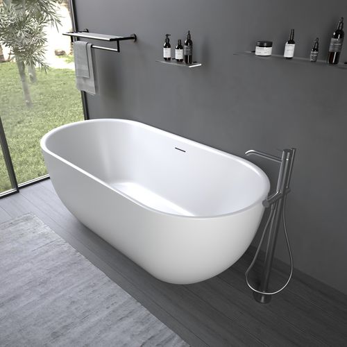 Oval bathtub - 290308 THALIA-ACRYL - IDEAVIT B.V - free-standing / for homes / professional