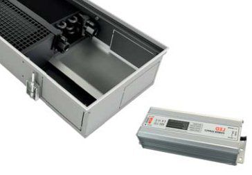 Hot water convector - FZD - ISAN Radiatory s.r.o. - contemporary / metal / gray