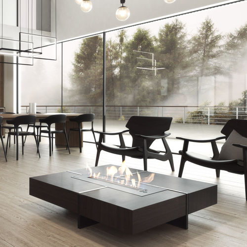 Steel bioethanol burner - AF/SPARK/700 - KRATKI - rectangular / contemporary / table