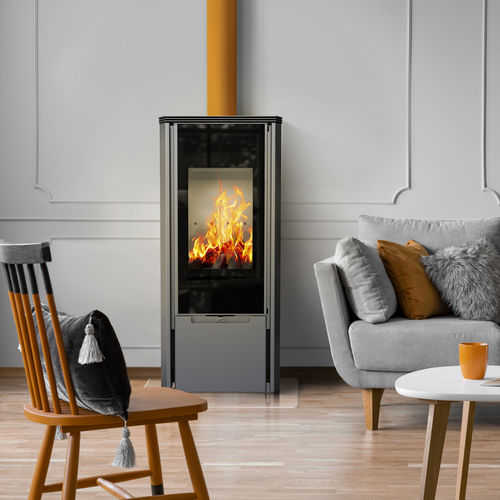 Wood heating stove - KOZA/ENYO - KRATKI - 0 - 5 kW / 5 kW...10 kW / free-standing