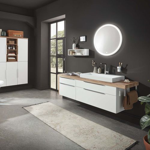 Wall-hung washbasin cabinet - PLATINO 2.0 - Laguna Badwelten - wooden / contemporary / without door