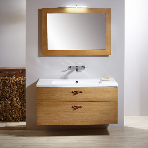 Wall-hung washbasin cabinet - BOXX - LE BON spol.s.r.o. - wooden / contemporary / kit