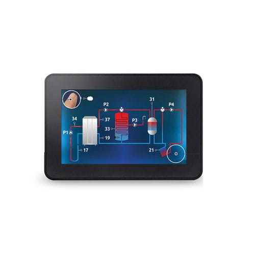 Wall-mounted heating controller - ECOTRONIC100 - PLUM Sp. z o.o. - for heating and cooling / for heat pump