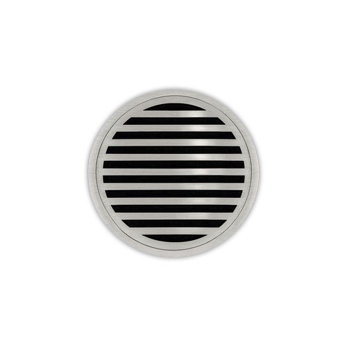 Shower drain grate - RND 5-2 - Infinity Drain - stainless steel / PVC