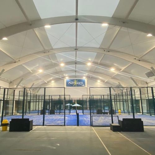 Sports field metallic structure - PADEL - FT SRL - PLASTECOMILANO - galvanised steel