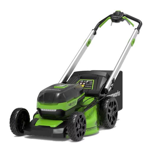 Walk-behind lawn mower - GD24X2LM46SP4 - GREENWORKS - battery-powered ...