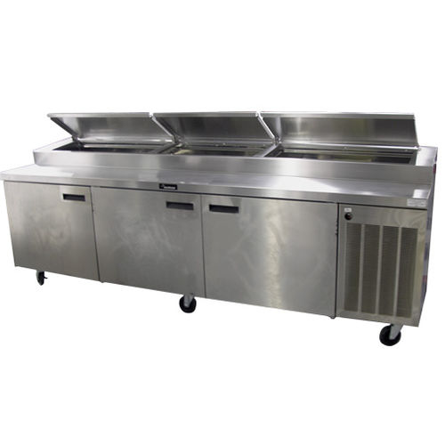 Pizza prep table - 18600PTBMP - Delfield - laminate / stainless steel / polyurethane foam