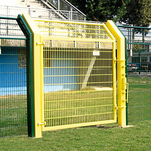 Galvanised steel garden gate - LINEA SPORT - Defim Orsogril - electro-welded steel / steel framing