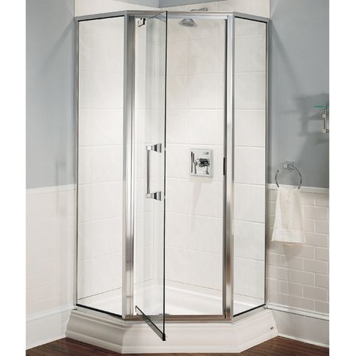 Corner shower base TOWN SQUARE AMERICAN STANDARDS raised / acrylic