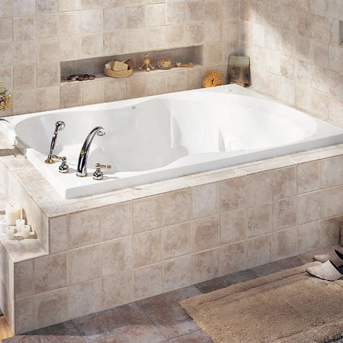 Acrylic bathtub - ELLISSE - AMERICAN STANDARDS - white