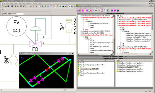Process and instrumentation (P&ID) software - SMARTPLANT® DESIGN VALIDATION - Intergraph - for steel structures