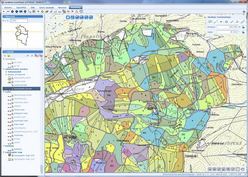 Geographic Information System (GIS) software - GEOMEDIA SMART CLIENT - Intergraph - for steel structures