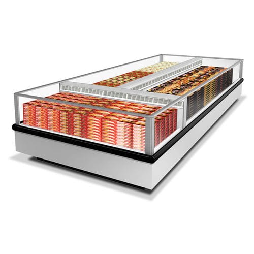 Island refrigerated display case - FWGH, FWEGH  - Hussmann - for shop / for frozen food
