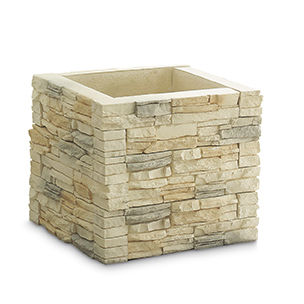 Concrete planter - FLOWER VASE - A Cimenteira do Louro - square / custom / contemporary