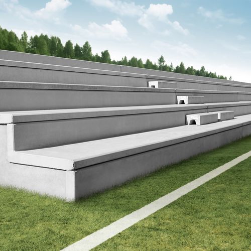 Prefab stadium seating FULL BENCHES A Cimenteira do Louro