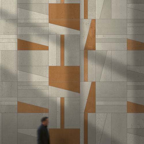 Concrete wall cladding panel - SLIMCRETE  - A Cimenteira do Louro - interior / glued / new support