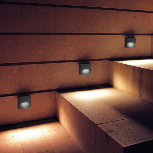 Contemporary wall light - BOTTOM - Zafferano Srl - indoor / outdoor / painted aluminum