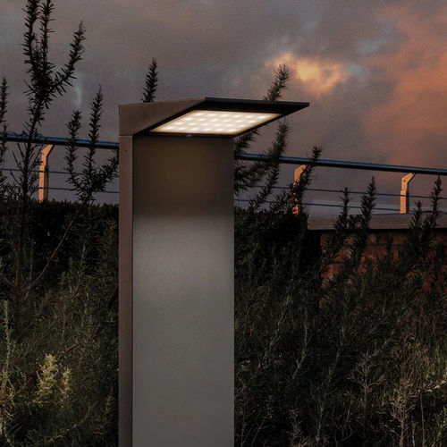 Garden bollard light - LD0402 - Zafferano Srl - contemporary / cast aluminum / polycarbonate