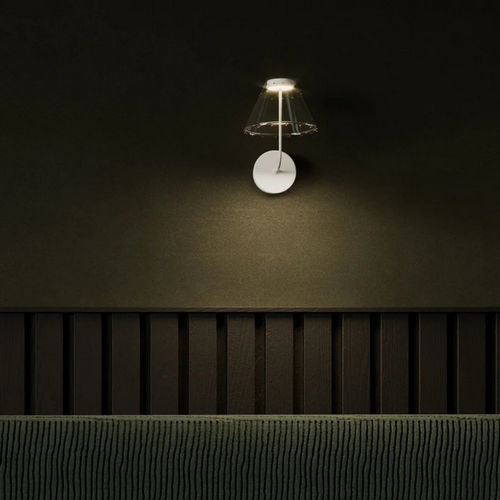 Contemporary wall light - SWAP 230 - Zafferano Srl - indoor / glass / aluminum