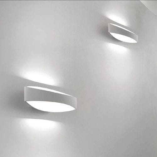 Contemporary wall light - BRIDGE - Zafferano Srl - indoor / polycarbonate / curved