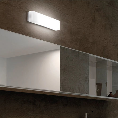 Contemporary wall light - STAND - Zafferano Srl - indoor / blown glass / painted metal