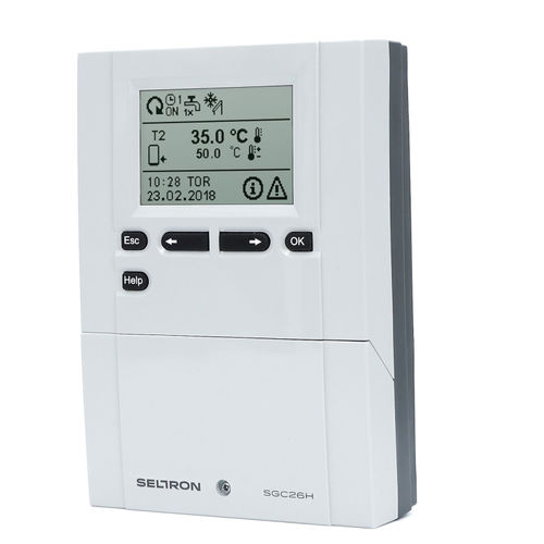 Wall-mounted heating controller - SGC26H - Seltron - for solar water heaters / remote-controlled