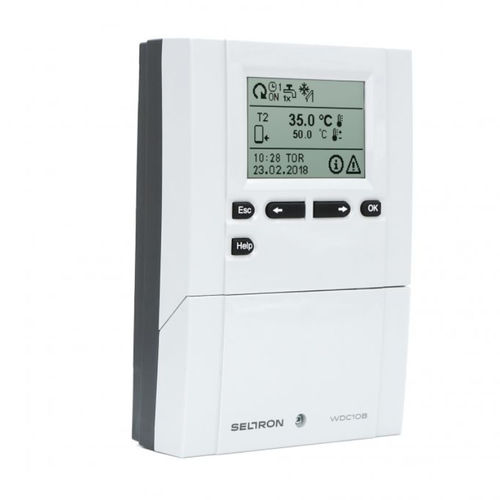 DIN rail heating controller - WDC10B - Seltron - wall-mounted / for heating and cooling / remote-controlled
