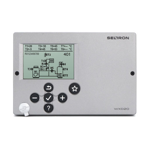 Wall-mounted heating controller - WXD20 - Seltron - for heating and cooling / remote-controlled