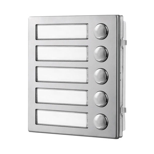 Stainless steel intercom module - 4845 - Videx Electronics S.p.A. - matte finished stainless steel / anodized aluminum / non-residential