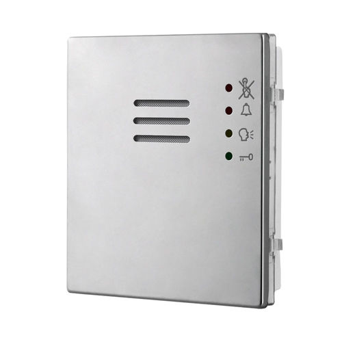 Matte finished stainless steel intercom module - 4304-0 - Videx Electronics S.p.A. - mirror finished stainless steel / anodized aluminum / non-residential