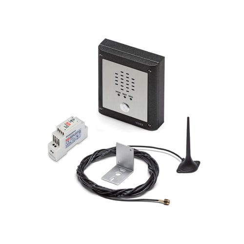 White audio door intercom - GSMVRK - Videx Electronics S.p.A. - black / built-in / exterior
