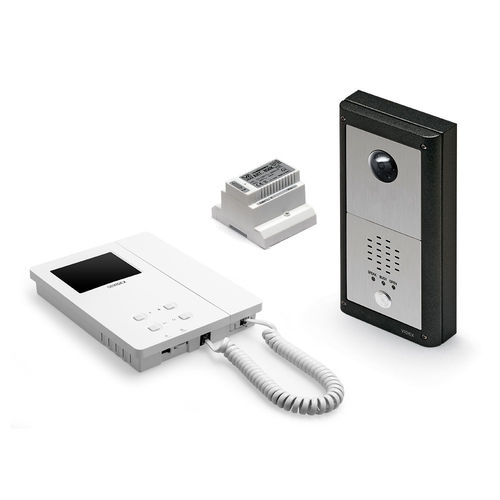 White video door intercom - VRVK/6256 - Videx Electronics S.p.A. - black / built-in / exterior