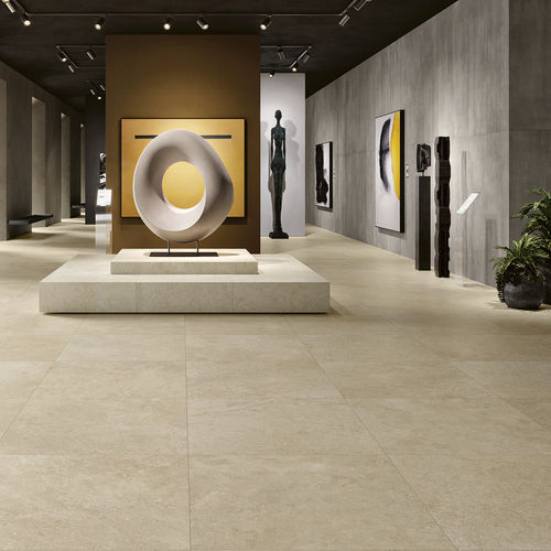 Porcelain stoneware tile - Limestone - revigres - matte / indoor / outdoor