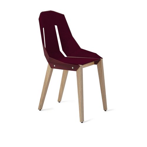 Contemporary chair - DIAGO  - Tabanda - indoor / felt / oak base