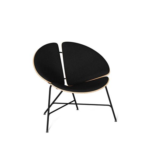 Contemporary armchair - GINKA - Tabanda - fabric / with removable cushion / round
