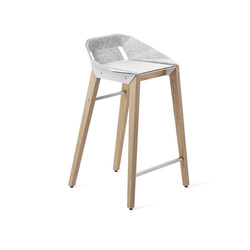 Contemporary bar chair - DIAGO - Tabanda - indoor / felt / oak base
