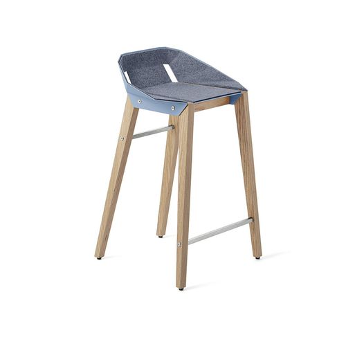 Contemporary bar chair - DIAGO  - Tabanda - indoor / felt / oak base
