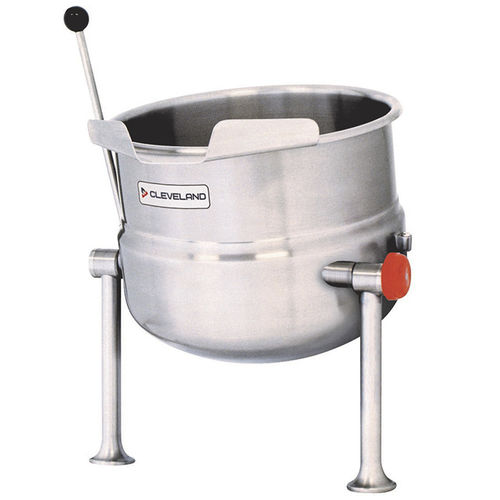 Electric boiling pan - KDT-T 12 - Manitowoc Foodservice - steam / tilting / floor-mounted