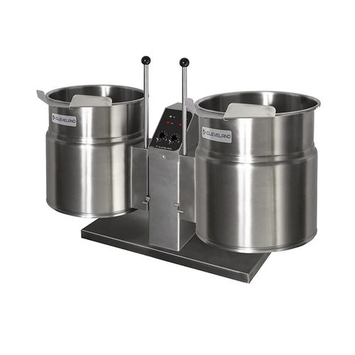Electric boiling pan - TKET-T - Manitowoc Foodservice - steam / tilting / floor-mounted