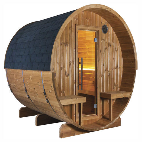 Barrel-shaped sauna - HELSINKI - STAR WELLNESS - electric / home ...