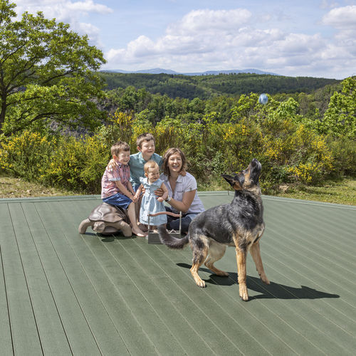 WPC deck board - DELTA - megawood by NOVO-TECH - grooved / non-slip / UV-resistant