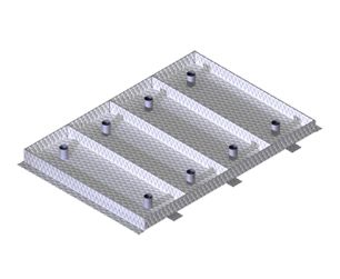 Floor hatch - TELECOMMUNICATION NR - B125 - CAPA - rectangular / galvanised steel / for home automation systems
