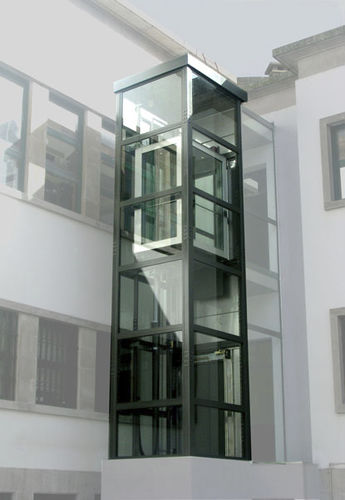 Electric elevator - Grupnor - commercial / panoramic