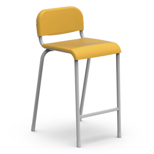 Minimal stool - MAIS BA - Nautilus SA - plastic / metal base / for laboratory