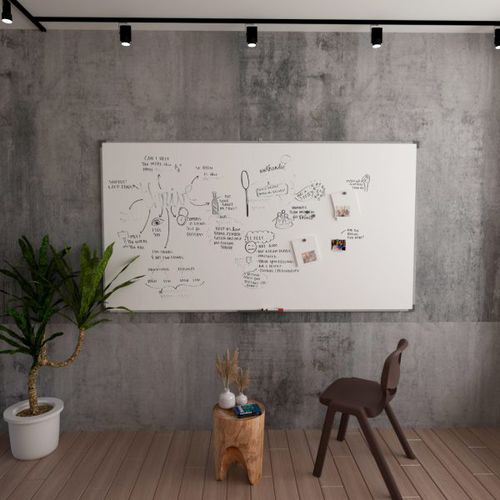 Magnetic board - QP09 - Nautilus SA - white / writing / wall-mounted