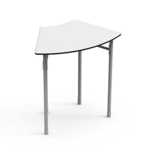 Free-standing desk - 6 - Nautilus SA - contemporary / painted metal / curved