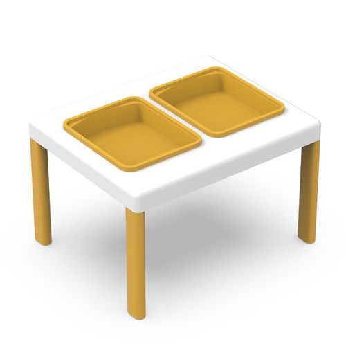 Contemporary table - ERGOS - Nautilus SA - polypropylene / polypropylene base / rectangular