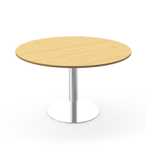 Contemporary table - ATLANTIC FE - Nautilus SA - stainless steel / melamine / PVC